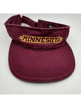 Minnesota Golden Gophers Visor Hat Cap NCAA Maroon Gold Adjustable